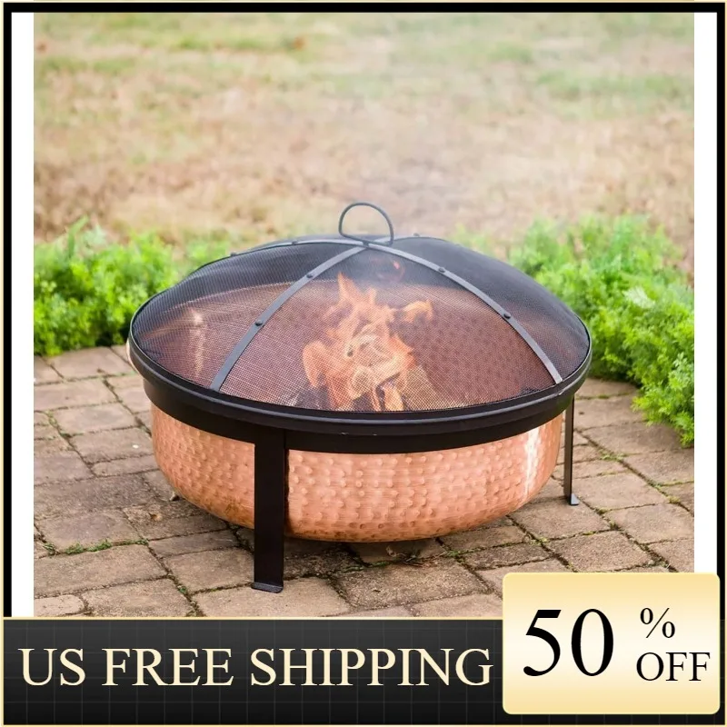 

Better Homes & Gardens Wood Burning Copper Fire Pit, 30-inch diameter and 22-inch Height Shop All Better Homes & Gardens Patio