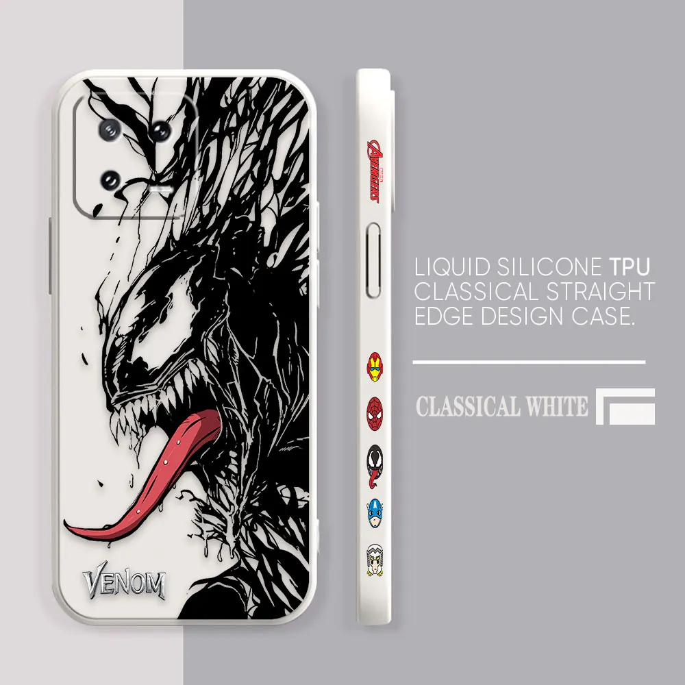 thumbnail image 1 of Funda de teléfono para Xiaomi POCO F3 F4 F5 M2 M3 M4 M5 X2 X3 X4 X5 GT Pro 4G 5G Capa Simple funda de silicona líquida Marvel Comics Venom, 1 of 5