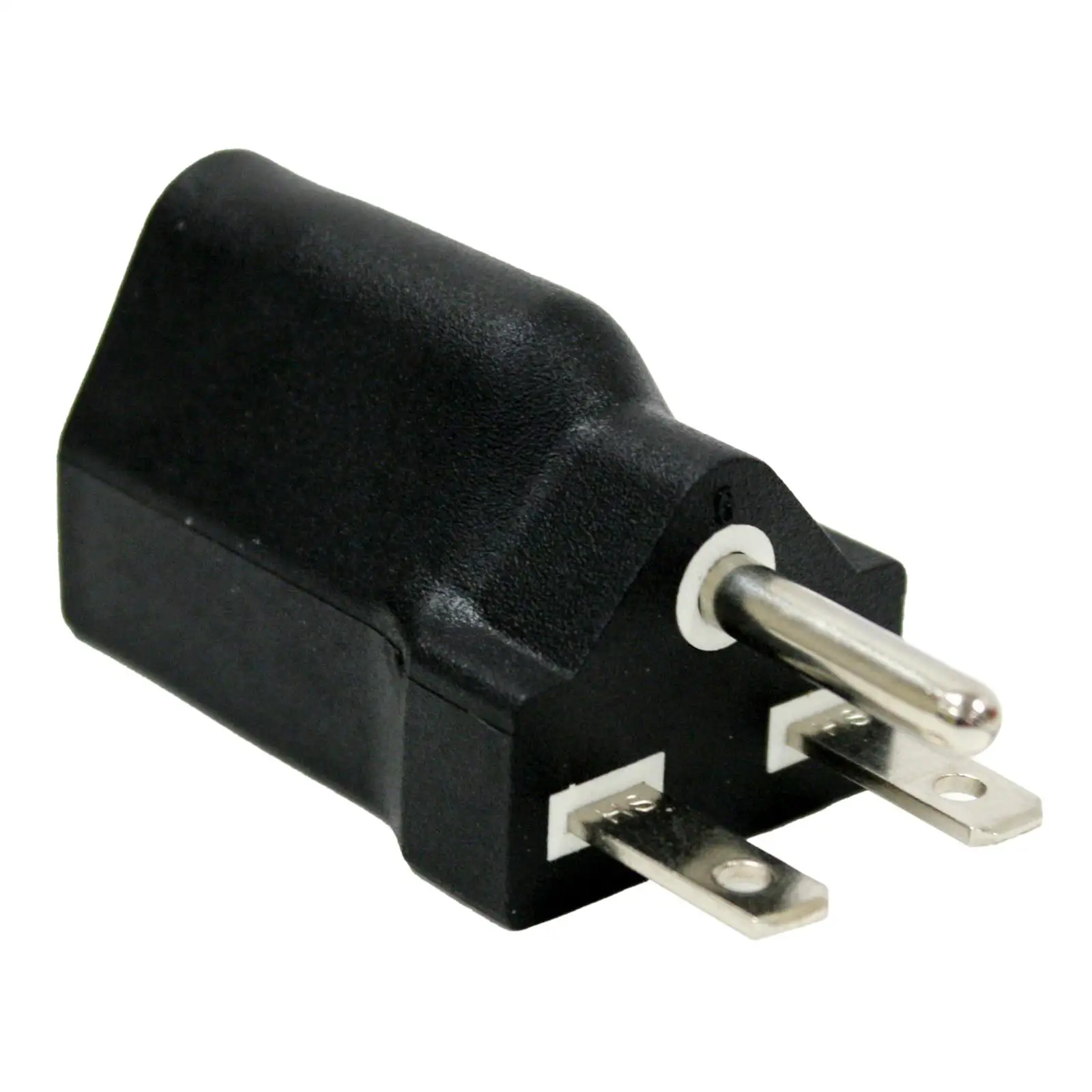 4-6pack Portable 110-120V to 220-240V Plug Adapter Black 6-15R To 5-15R