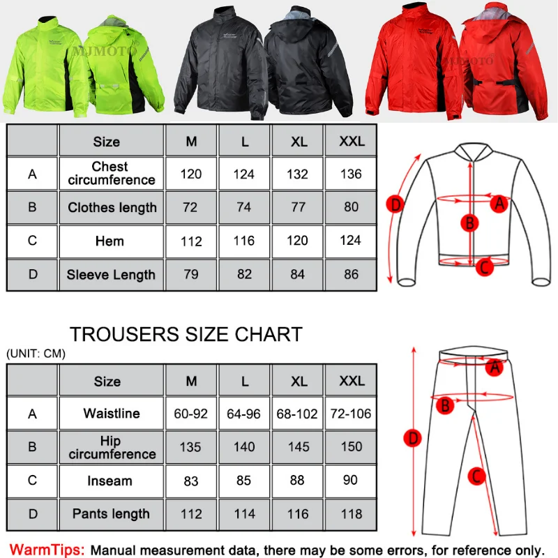 Motocentric Men Motorcycle Raincoat Suit Waterproof Motorcyclist Clothes Summer Motocross Rain Jacket Breathable Biker Raincoat motorcycle raincoat raincoat suit bike raincoat