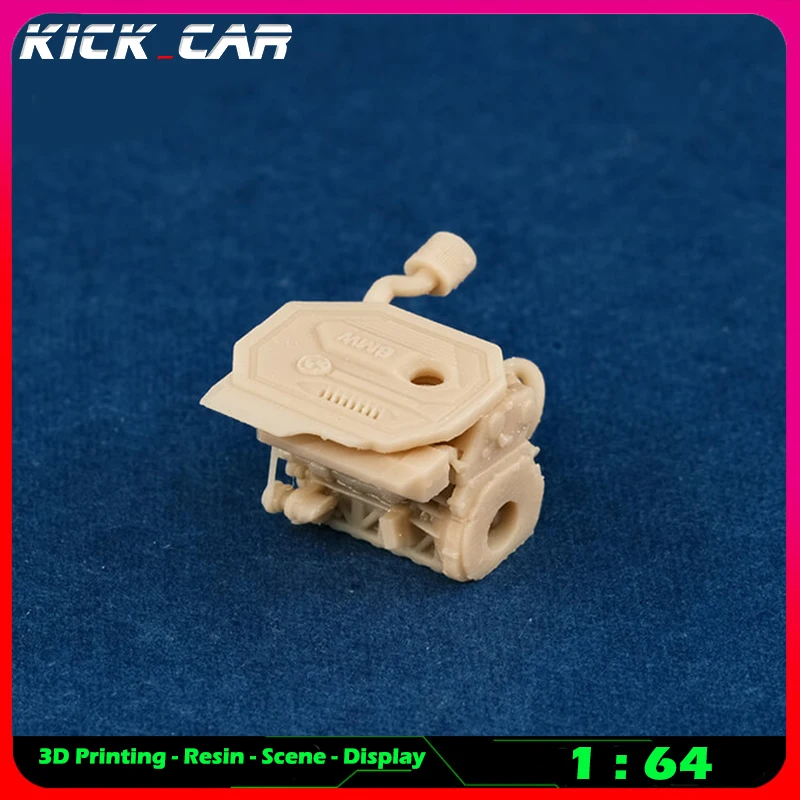 Kicarmod 1/64 Fahrzeug Motor Modell Auto Diorama Ungefärbtes Harz Garage Szene Reparatur Werkzeuge Dekoration Simulation Szene Spielzeug – Detail 9