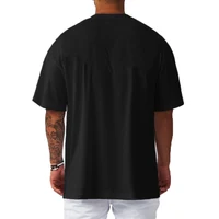 Oversized Loose Fashion Casual Hip Hop Shirt Mesh Quick Dry Men's T-Shirt Gym Sports Fitness Running Training Short Sleeves Tees 2