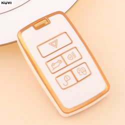Enhanced TPU Car Remote Key Case Cover Shell (White)