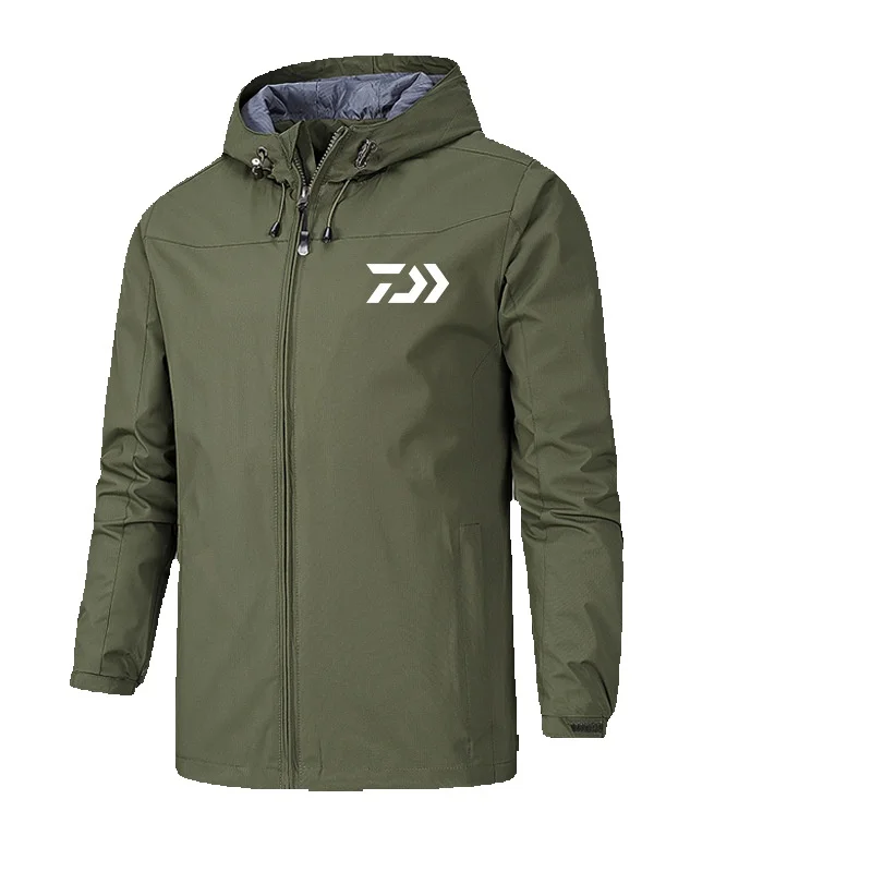 Sottile primavera e autunno monostrato esterno giacca da uomo cappotto esterno antivento e impermeabile quattro stagioni_voghion.com