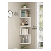 5-Story Shelf Corner Floating Shelf Wall Shelf Corner Bookshelf Family Kitchen Storage Living Room Decoration 3