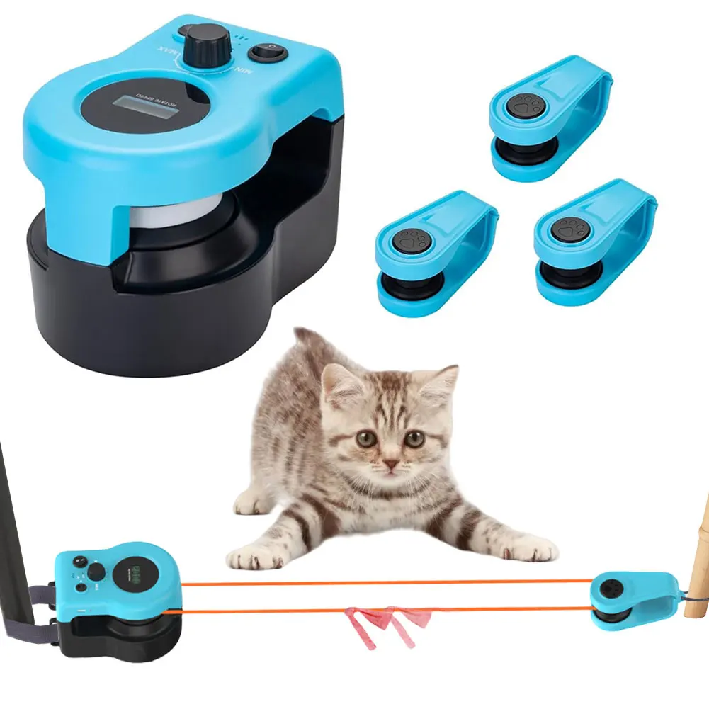 Treadmill Interactivo Para Gatos - Con Control Remoto, Velocidad Ajustable 1500-3000 Rpm, Incluye Juguetes Y Sonidos