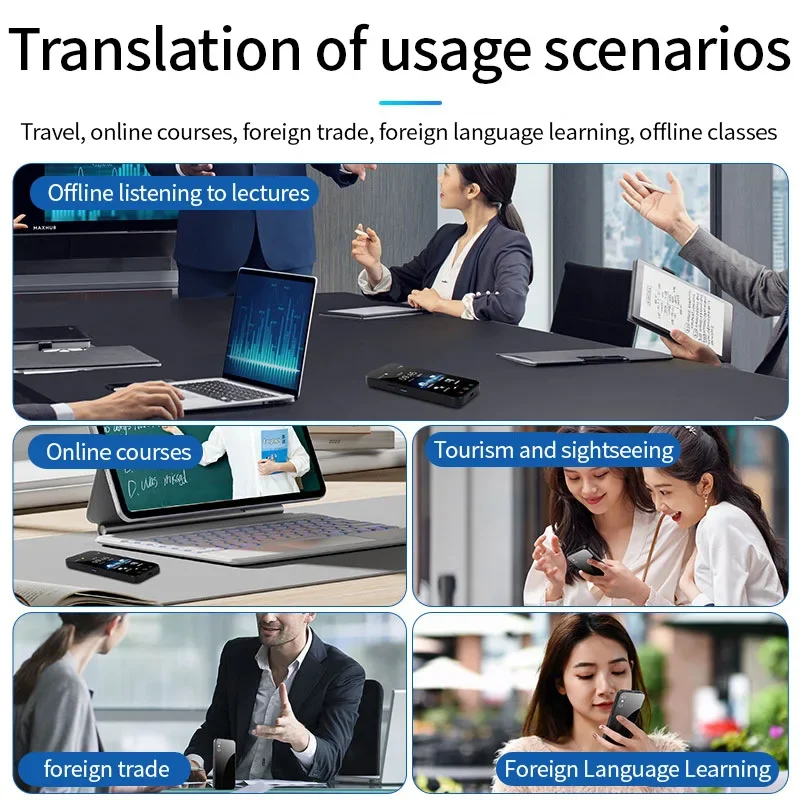 Language Translator Voice Translator D8 Intelligent WIFI Translator 18 Offline 144 Online Languages