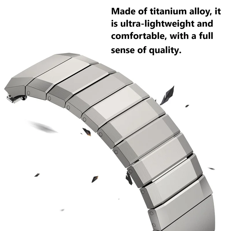 Premium Titanium Alloy Watch Straps - No Gap Metal Bands, Stylish Correa Replacements
