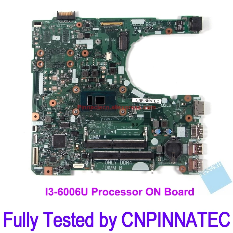 

0HWGWK HWGWK 2HKXD Y7JDHJ 1CM9N NP4RY Motherboard for Dell Vostro 14 3468 15 3568 Vegas/Turis 15341-1