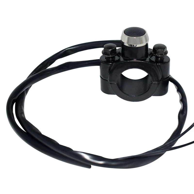 

Motorcycle Accessories Refitting Switch Aluminum Alloy Metal Auto Reset Switch Start Flameout Horn Power Switch Universal