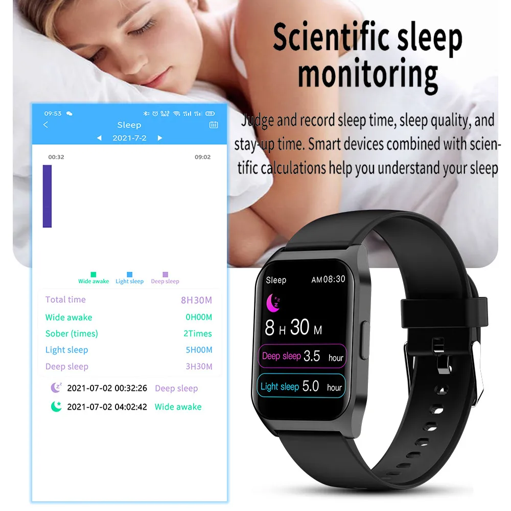 KAIMORUI  E17 Ʈ ġ  ȭ   ƮϽ Smartwatch    ð ȵ̵ IOS ȭ