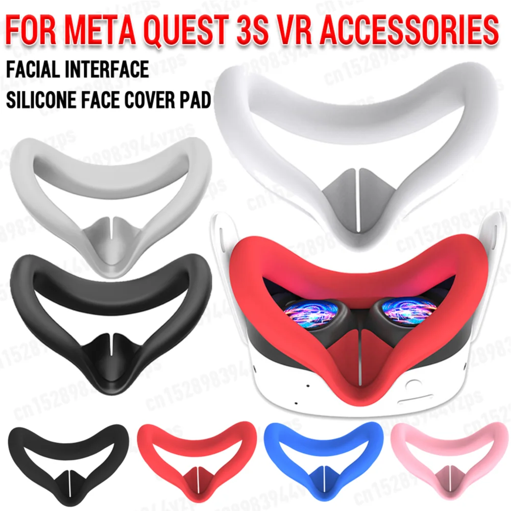 SiliconeFacialInterfaceVRFaceCoverPadAntiLeakageNosePad
