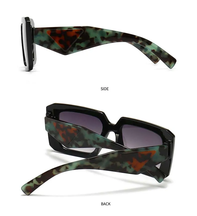 53373 Retro Square Marke Sonnenbrille Frauen Modern Großer Rahmen Männer Trend Breites Bein Sonnenbrille Uv400_voghion.com
