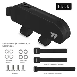 Waterproof Windproof Bike Top Frame Bag with Multiple Mounting Options (Black)