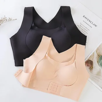 Bra For Women Posture Corrector Seamless Push Up Shockproof Sports Support Fitness Vest Underwear Corset Back Bralette 1