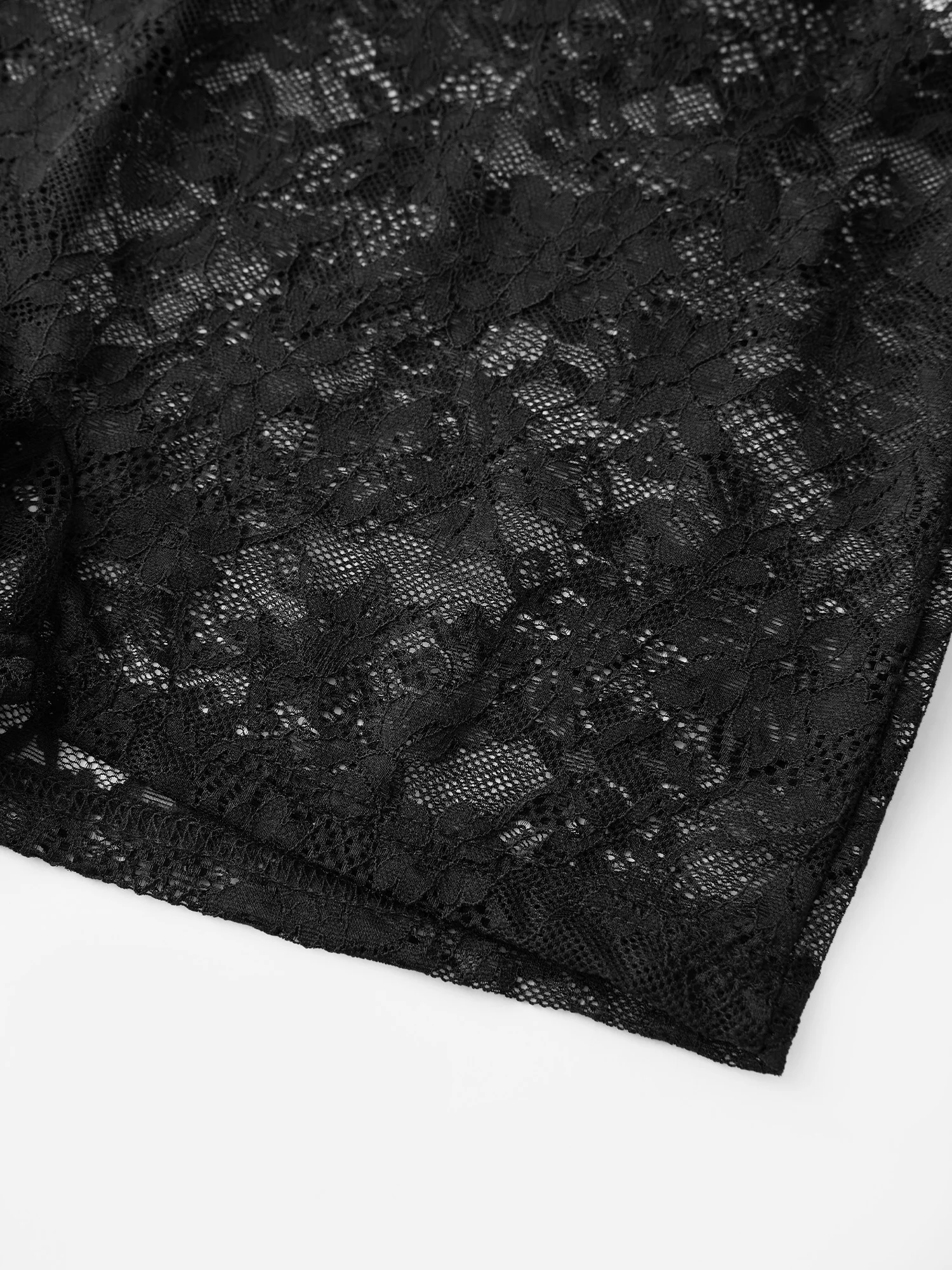 Elegant Floral Lace Romper Sleeveless V-Neck See-through Jumpsuit with Belt Sexy Clubwear Playsuit for Women