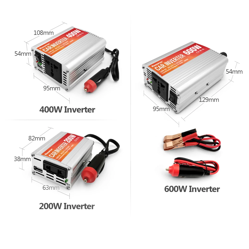 conversor 200 w 400 w 600 w 800 w 1000w 12v 220v 50hz 05