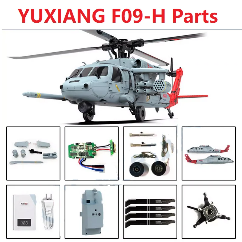 Carro Shell Batería Blade Motor ESC Servo Para YUXIANG F06 EC135 RC