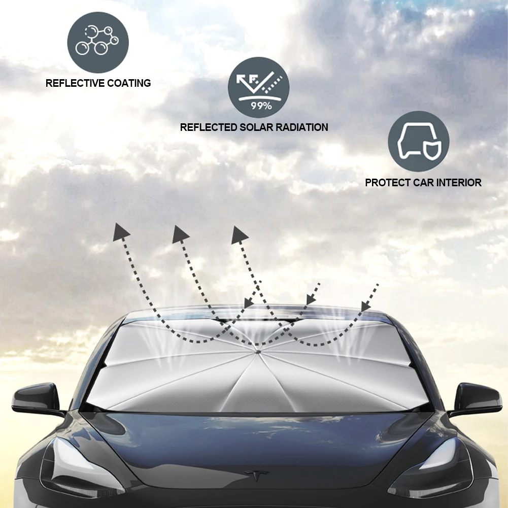 Car Windshield Sunshade Umbrella Summer Auto Anti-UV Sun Shade Window Curtain Sun Protection Visor for Car Interior Accessories
