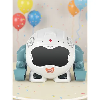 Giocattolo robot danzante per bambini: musica, luci oscillanti e lampeggianti, regalo robot elettrico interattivo