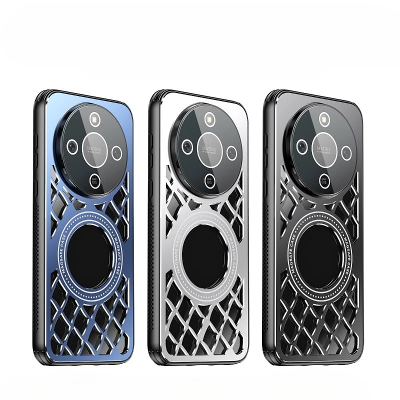 Enhanced Heat Dissipation Aluminum Alloy Magnetic Case with Wireless Charging and Shockproof Lens Film Cover