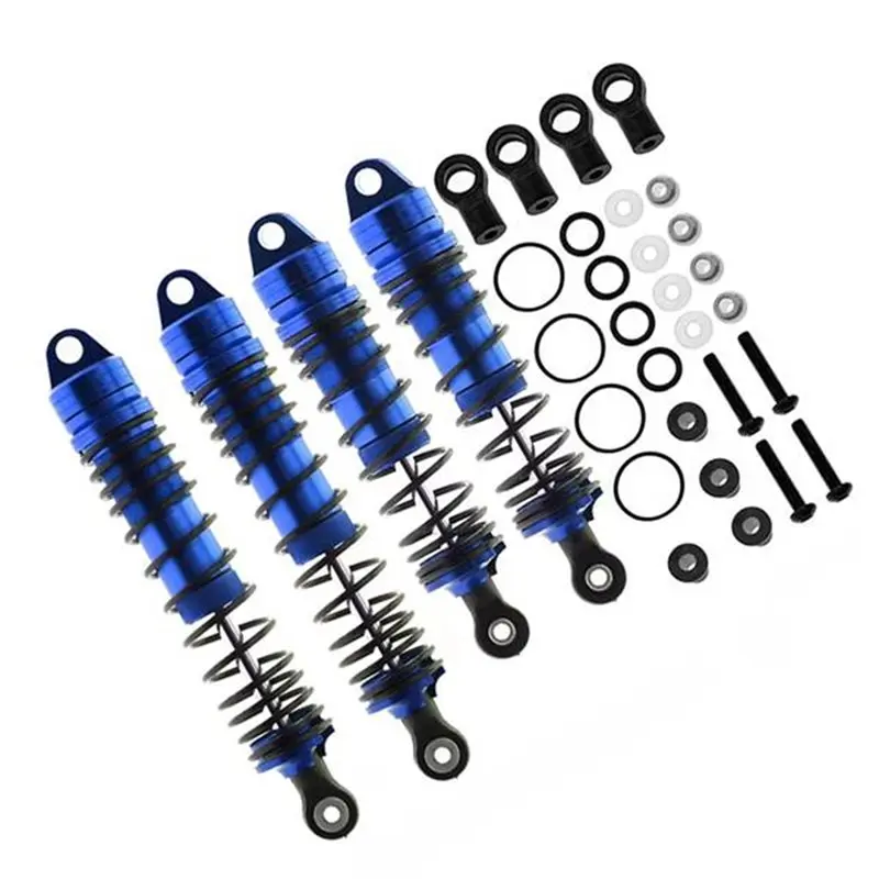 ABFG-For Traxxas 1/10 스케일 RC 자동차 4X4 2WD 모델- 알루미늄 합금 전면 및 후면 충격 흡수 장치 세트(슬래시 러슬러 스탬페드 업그레이드용)