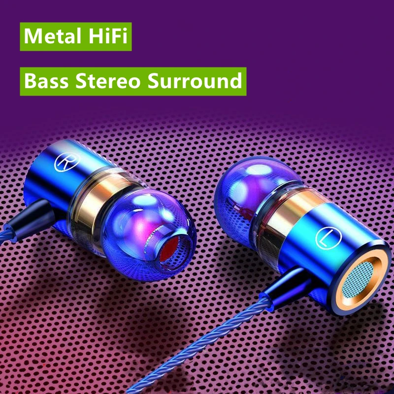 Silicone Wired Headphones Type C Wired Headphones Metal Wired