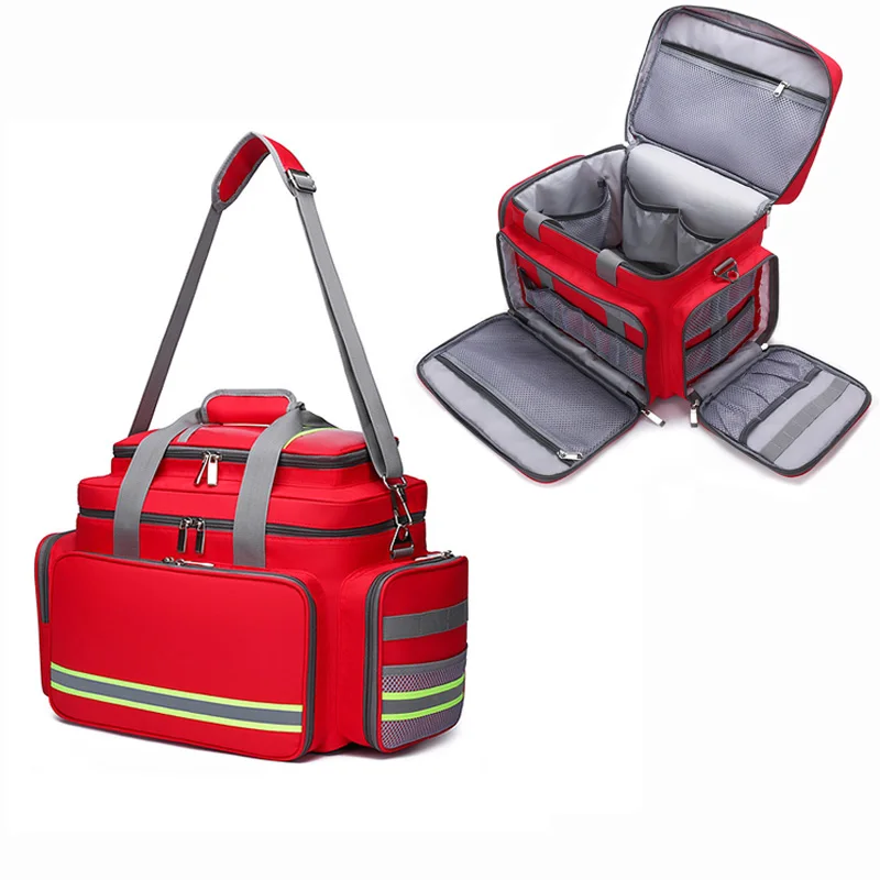 OutdoorTraumaFirstAidKitsBagRescueEmergencySuppliesPortableBagCampingReflective