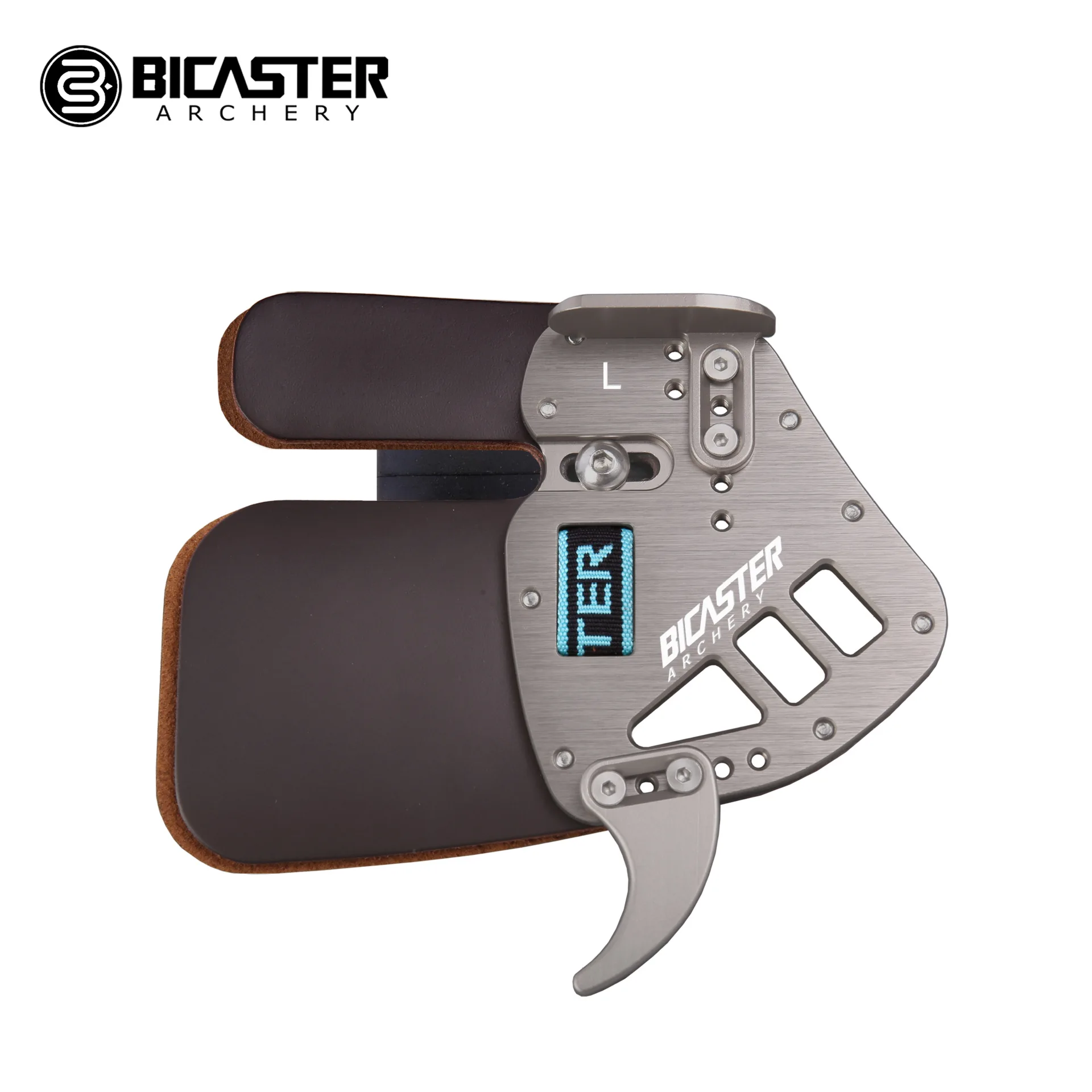 

Bicaster ASA Archery Finger Tab Guard Protection Genuine Leather+Aluminum S/M/L Left/Right hand Archery Bow Hunting accessory