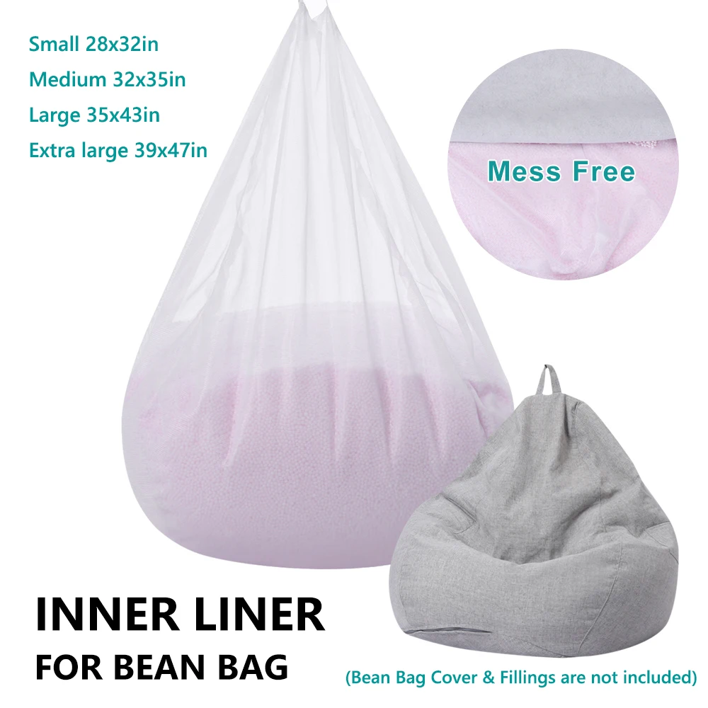 Inner Cover No Filler Bag Inner Liner Lazy Sofa Liner Bean Bag Insert Replacement Cover for Bean