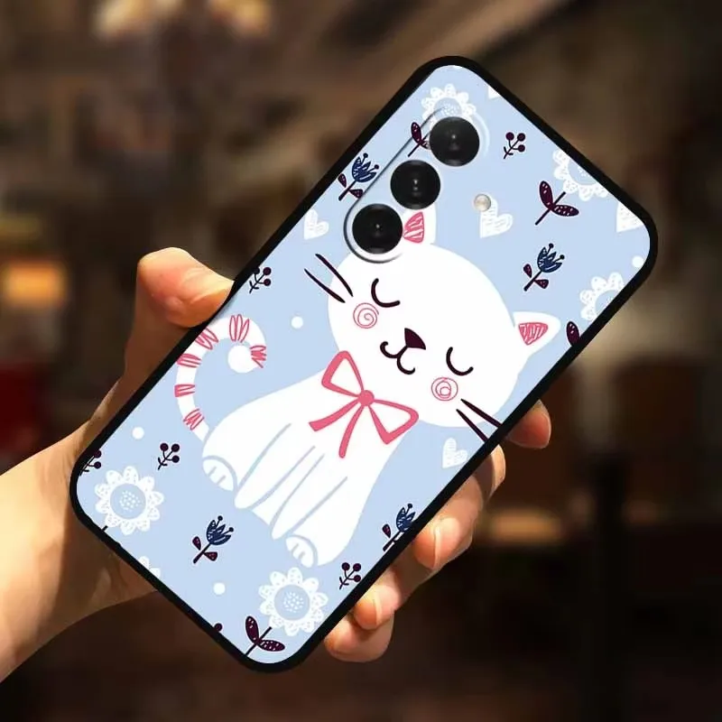 3D Flower Soft Relief Emboss Silicone Back Cover TPU Protector