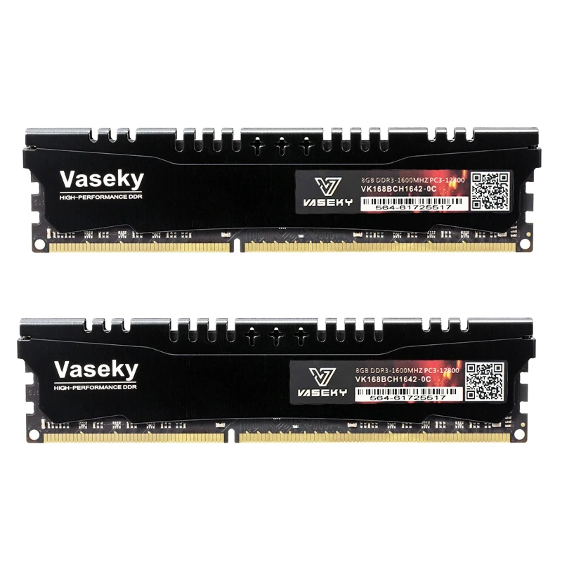 Настольный компьютер Vaseky 2X Knight DDR3 8G 1600 МГц память для AMD Paltform настольная (8 Гб МГц) |