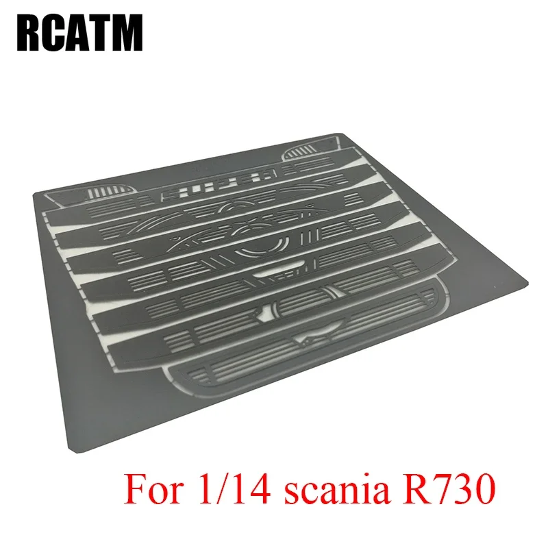 

Metal Intake Hood Cover Grille Middle Network for 1/14 Tamiya RC Truck Car SCANIA 730
