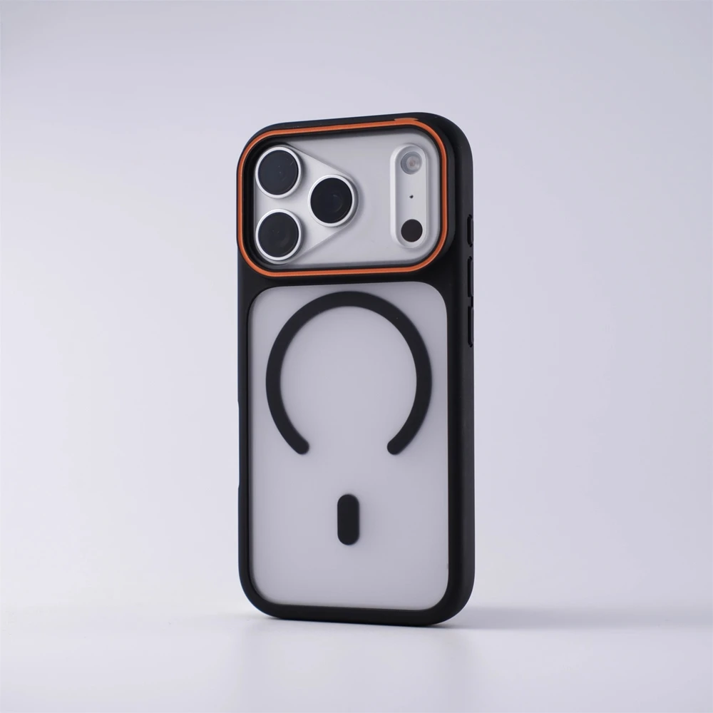Matte Translucent Magnetic Shockproof Case with Magsafe Compatibility
