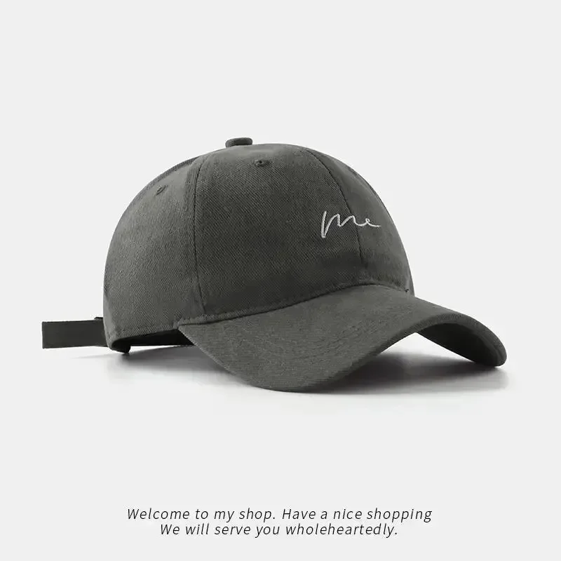 Embroidered Baseball Hat men's Big Headed Duck Tongue Hat Letter Fashion Sunshade Women's Adjustable Sports baseball hat outdoor cap