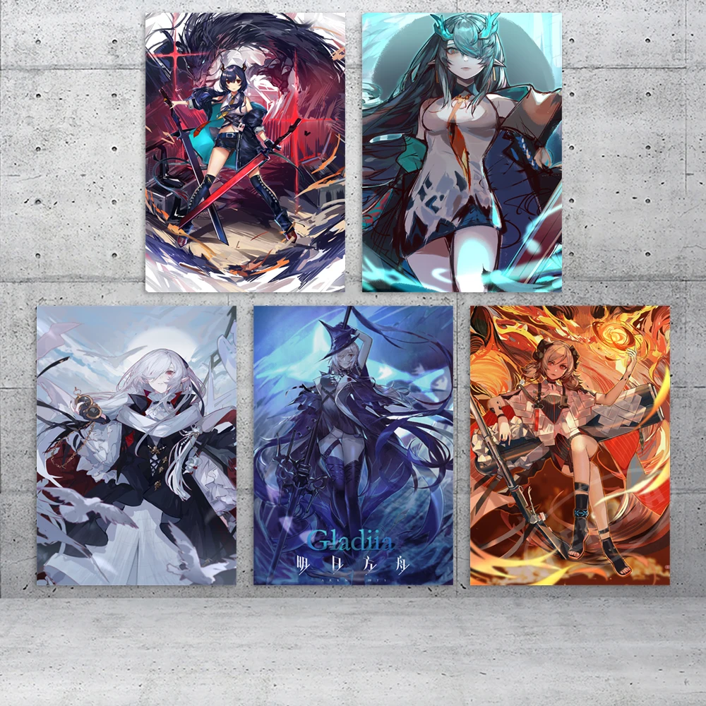 

Canvas Arknights Wall Art Specter HD Prints Irene Poster Home Decoration Skadi Painting Gladiia Living Room Modular Game Picture
