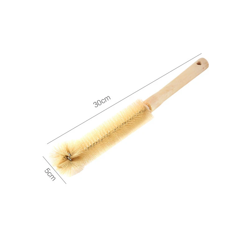 Wooden Bottle Cleaning Brush Long Handle For Stainless Steel Drink Bottles
