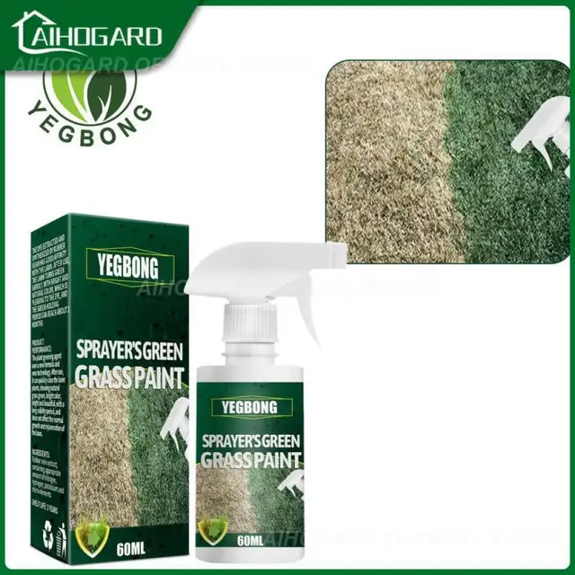 Karbantartási Ügynök Halványtalan, Keményen Viselő Gyepfesték Permetezőgép Nulla Szennyezés Szagtalan Szégyen Nélküli Fűfesték 60Ml Pázsit Színes Folt
