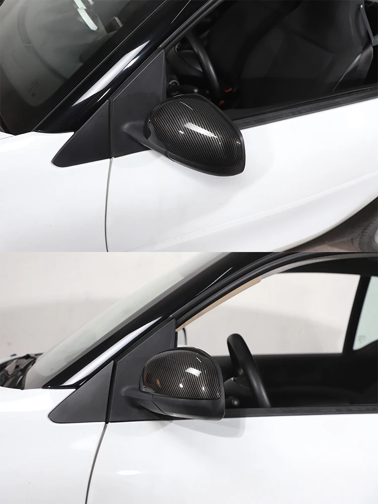 Für Mercedes Smart 451 453 Fortwo Forfour 2009-2021 ABS Auto Rückspiegel Gehäuse Schutzhülle Dekorative Auto Zubehör – Detail 3