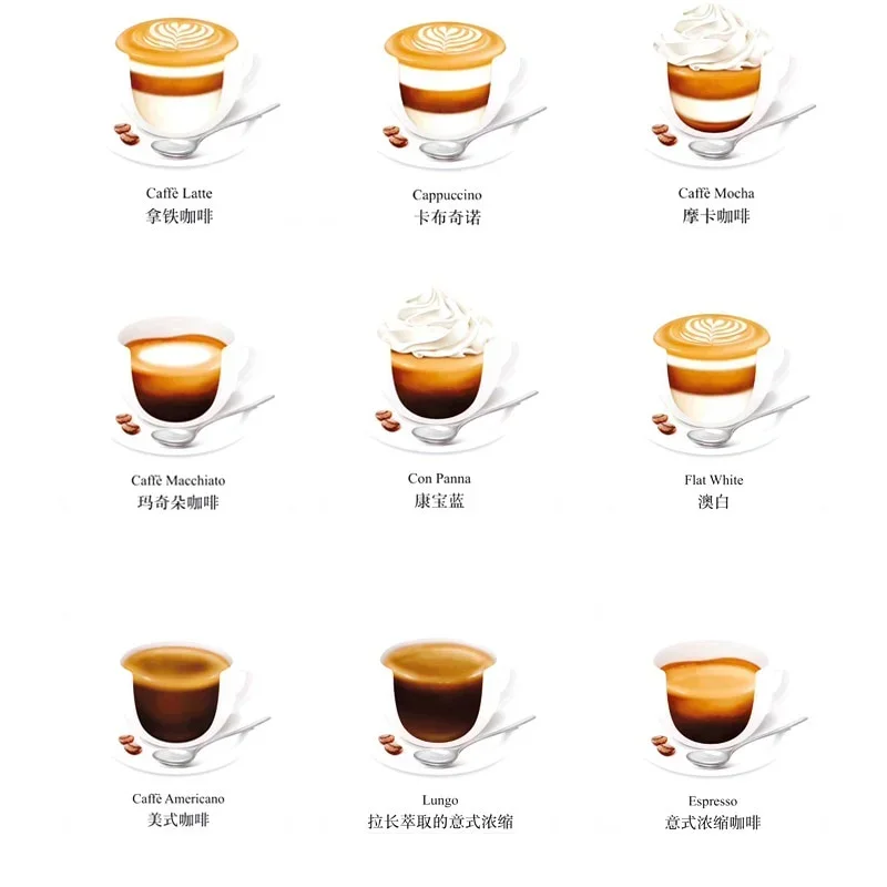 CRM2008 Portable commercial small premium coffee maker Home Espresso Maker Steam milk Cream coffee beans 5