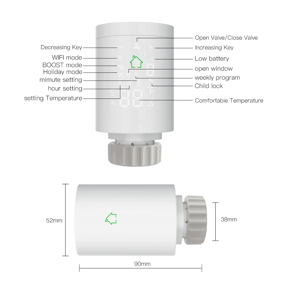 Рисунок 6 - Умный привод радиатора TRV ZigBee3.0