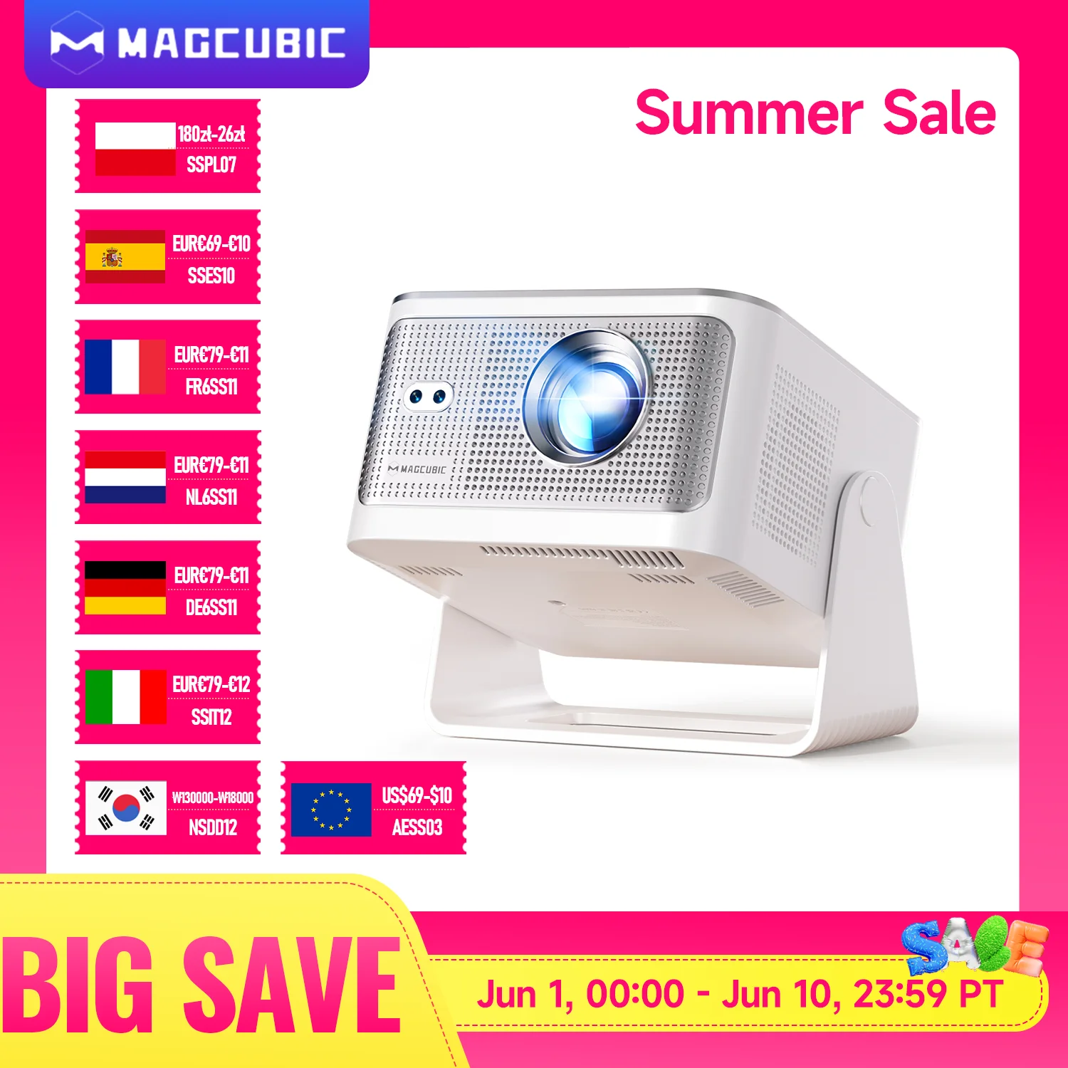 Projektor Magcubic Android14 Allwinner H726 z Polski za $82.83 / ~307zł