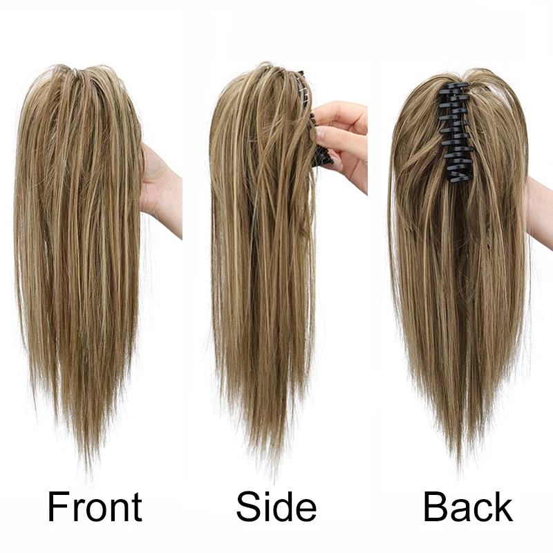 14 Inch Synthetic Straight Ponytail Extension Image 4