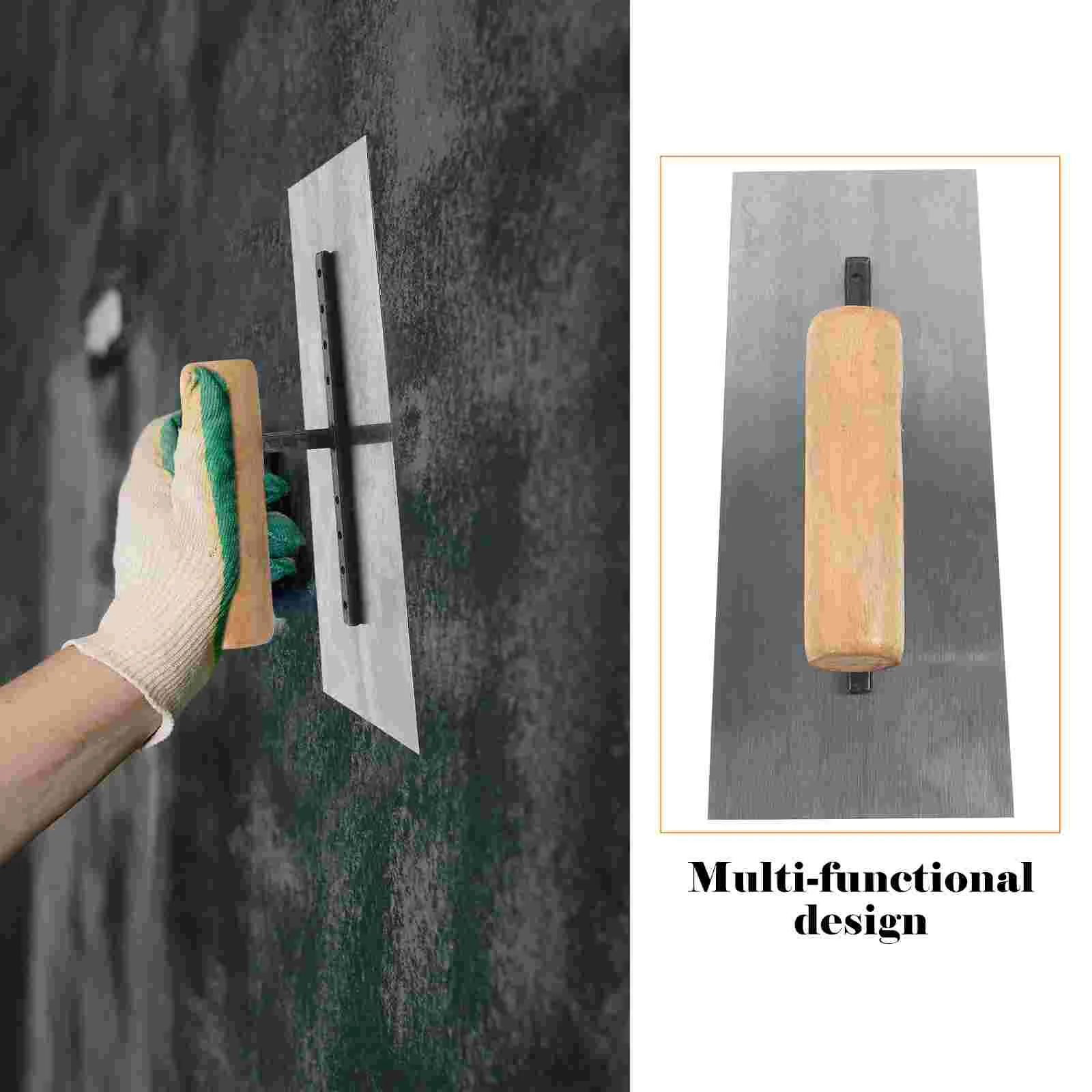 Plastering Trowel Concrete Trowel Putty Knife Set 2050X850X600CM Wood Steel for Masonry