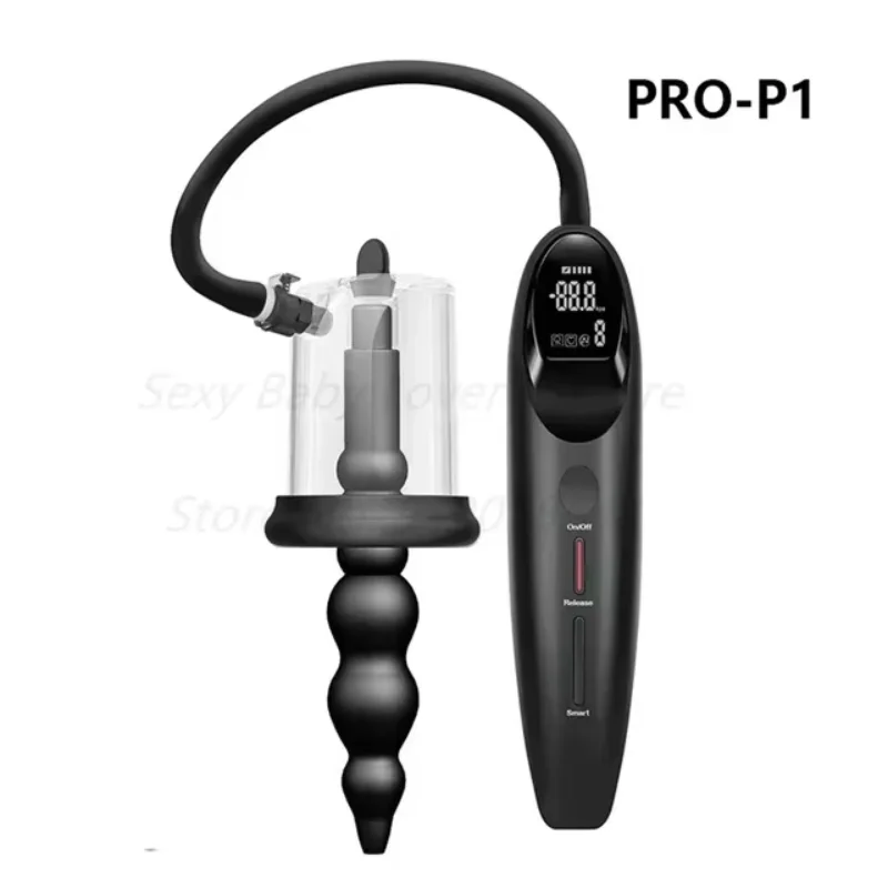 New Smart Rosebud Pump Big Anal Plug Dildo Pump Butt Plug Anal Dilator Prostate Massage Anus Extender Sex Toys for Man Wome