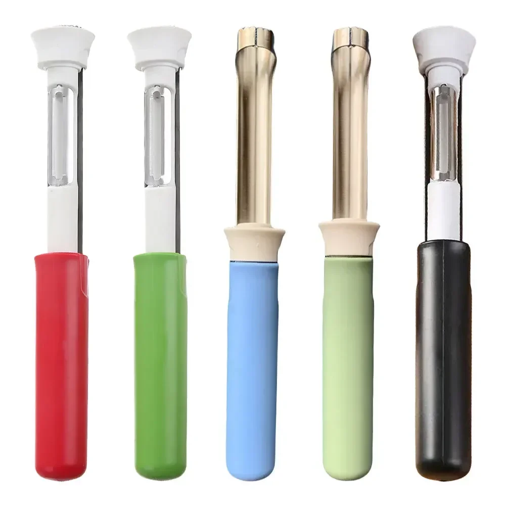 2025 New 2 in 1 Apple Peeler Telescopic Stainless Steel Apple Core Remover Fruit Corer Apple Seed Remover Kitchen Gadgets Tool