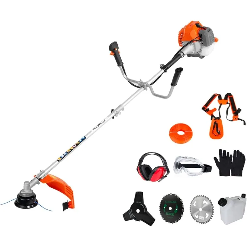 

PROYAMA 42.7cc Gas Weed Wacker, 3 in 1 Weed Eater Gas Powered, Brush Cutter and Gas String Trimmer 2-Cycle Extreme Duty