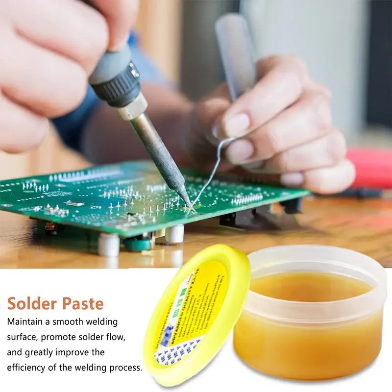 

Paste Soldering Flux Iron Box Welding Paste Flux Stable Performance Soldering Supplies for Computer Digital Service and High