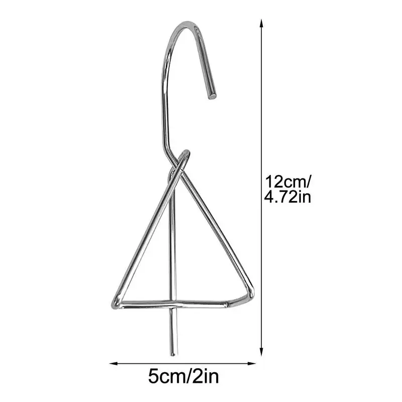 RISEON - 20 Ganci Per Vasi In Terracotta | Ferro Resistente 12 Cm | Appendini Per Piante Da Parete | Per Orchidee E Giardino Verticale Interno/Esterno - 3