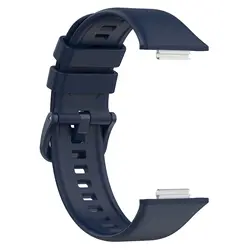 Silicone Waterproof Sport Band Fashion Wristband Replacement Bracelet (Dark blue)
